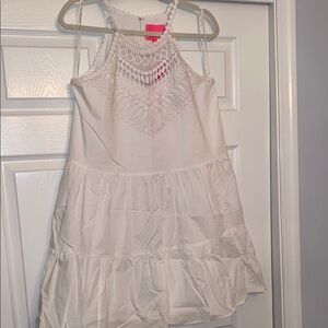 Lilly Pulitzer White Lace Halter Dress